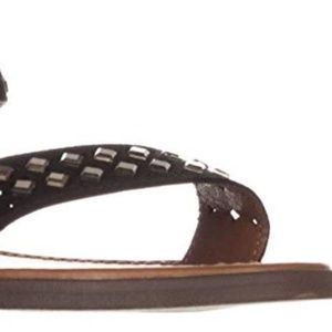 Material Girl Delany Flat Sandals Black 11M